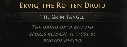 MMOJUGG Path of Exile 2 ERVIG,THE ROTTEN DRUID---ACT 1 Details View of Item Function and Use